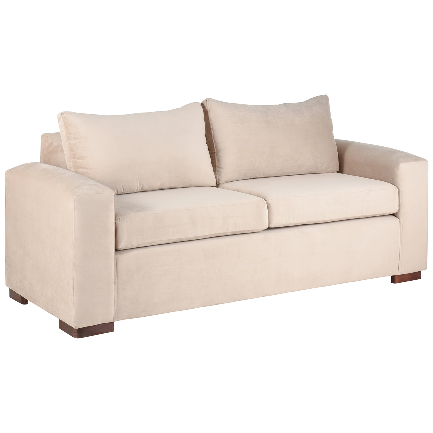SOFÁ MUEBLES AMÉRICA NEO 3 CUERPOS FELPA BEIGE - 2