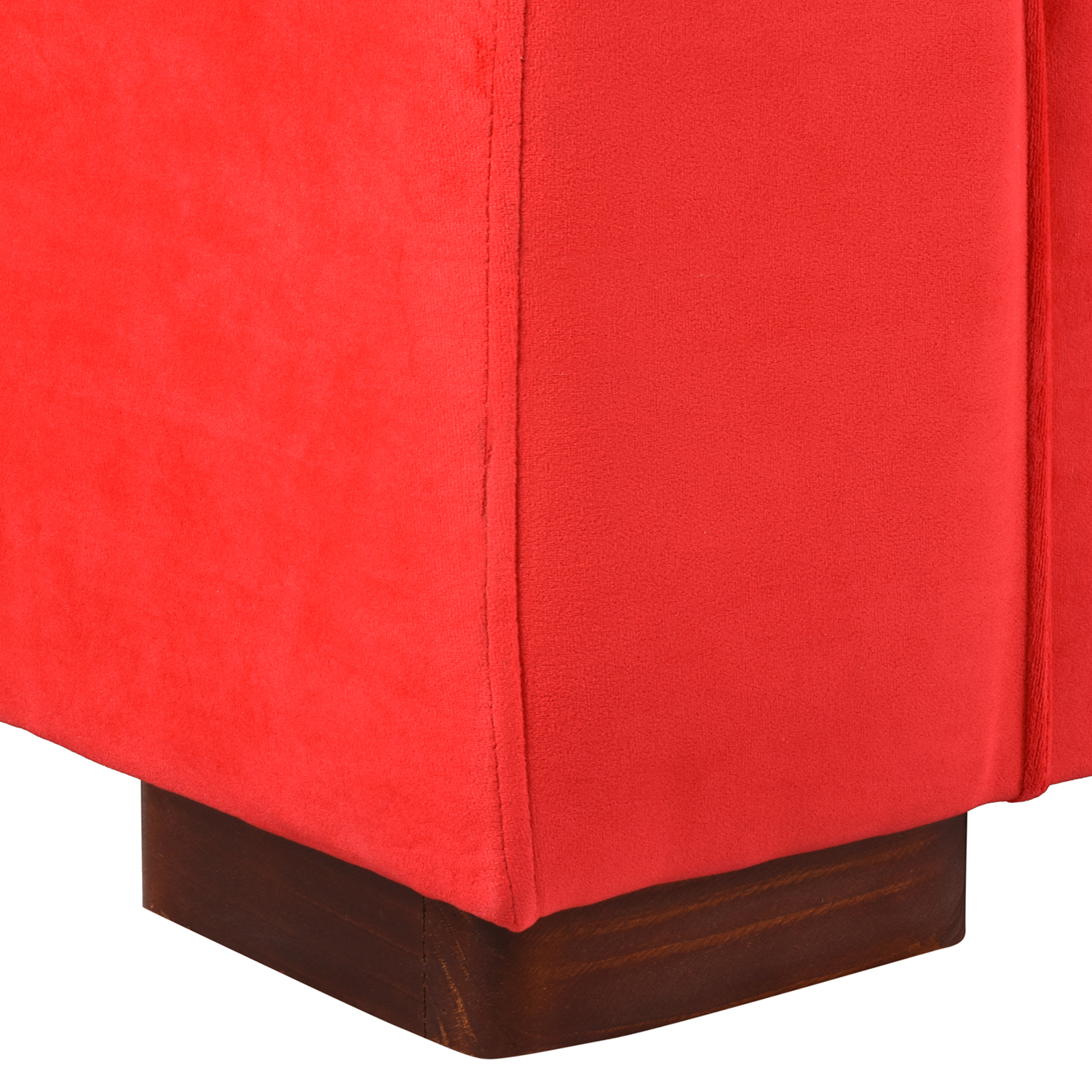 SOFÁ MUEBLES AMÉRICA NEO 3 CUERPOS FELPA ROJO - 4