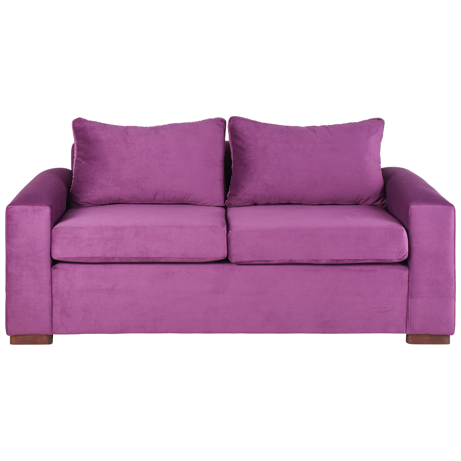 SOFÁ MUEBLES AMÉRICA NEO 3 CUERPOS FELPA LILA - 1