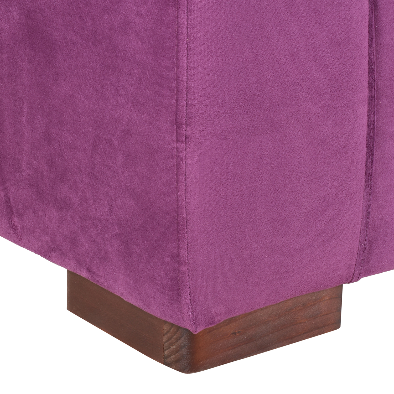 SOFÁ MUEBLES AMÉRICA NEO 3 CUERPOS FELPA LILA - 4
