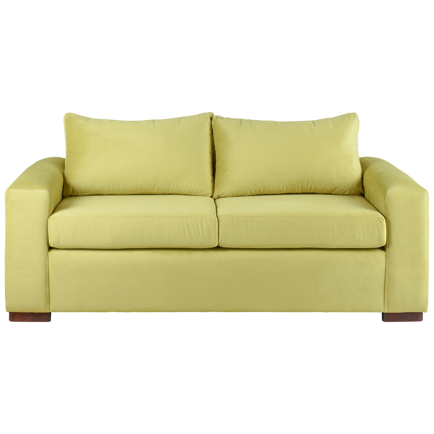 SOFA MUEBLES AMERICA NEO 3 CUERPOS FELPA PISTACHO
