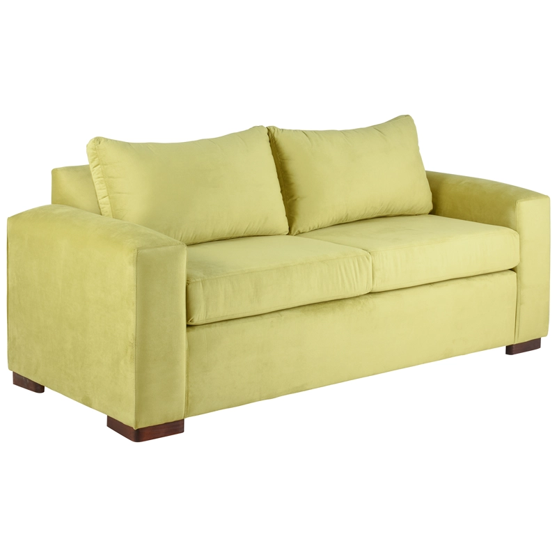 SOFÁ MUEBLES AMÉRICA NEO 3 CUERPOS FELPA PISTACHO - 2