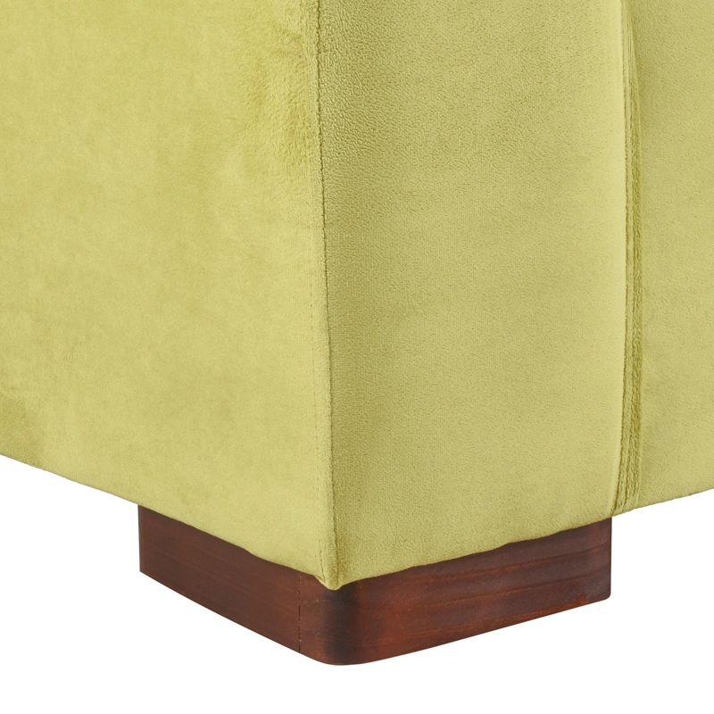 SOFÁ MUEBLES AMÉRICA NEO 3 CUERPOS FELPA PISTACHO - 4