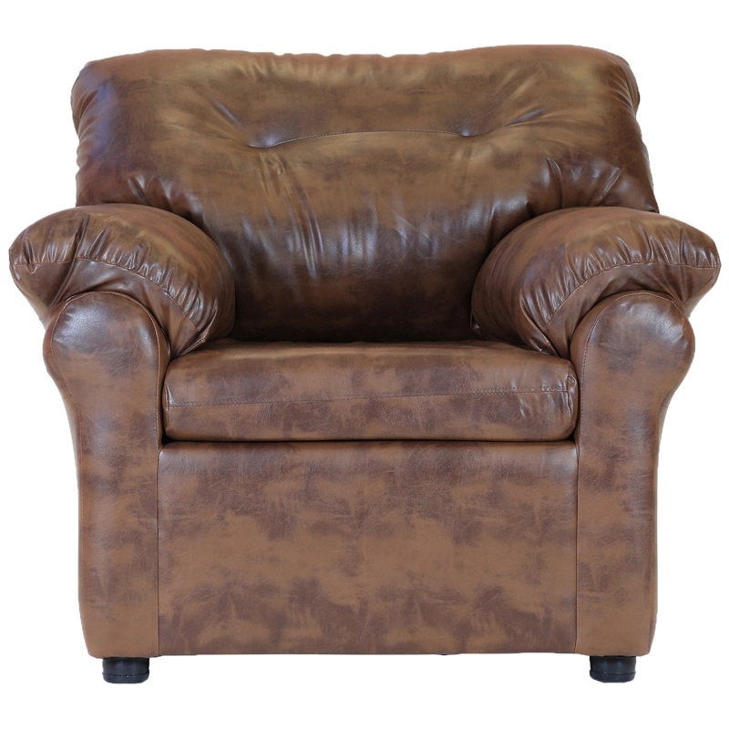 SOFÁ MUEBLES AMÉRICA 1 CUERPO CARAMELO - 1
