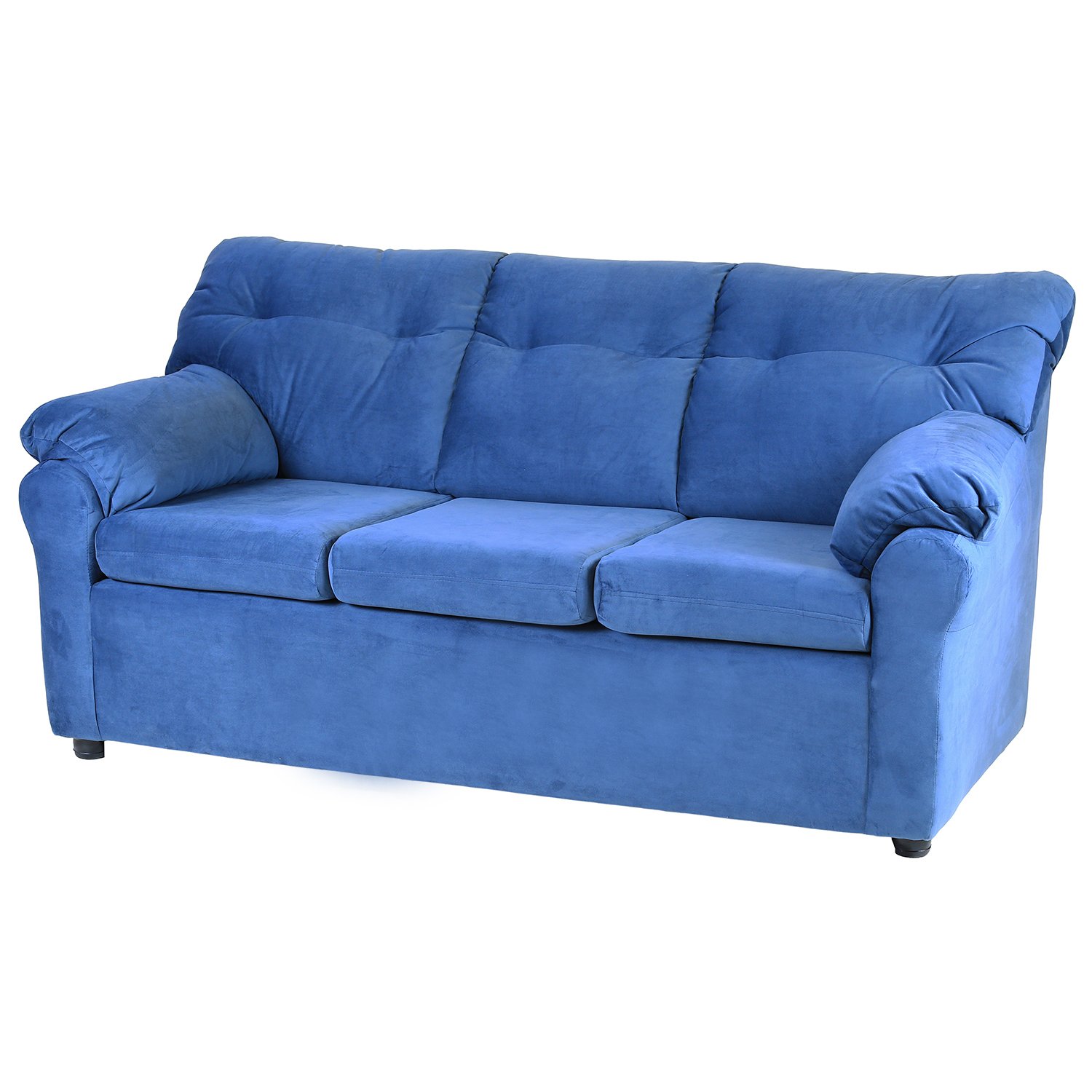 JUEGO LIVING MUEBLES AMÉRICA 311 TELA AZUL PETROLEO - 2