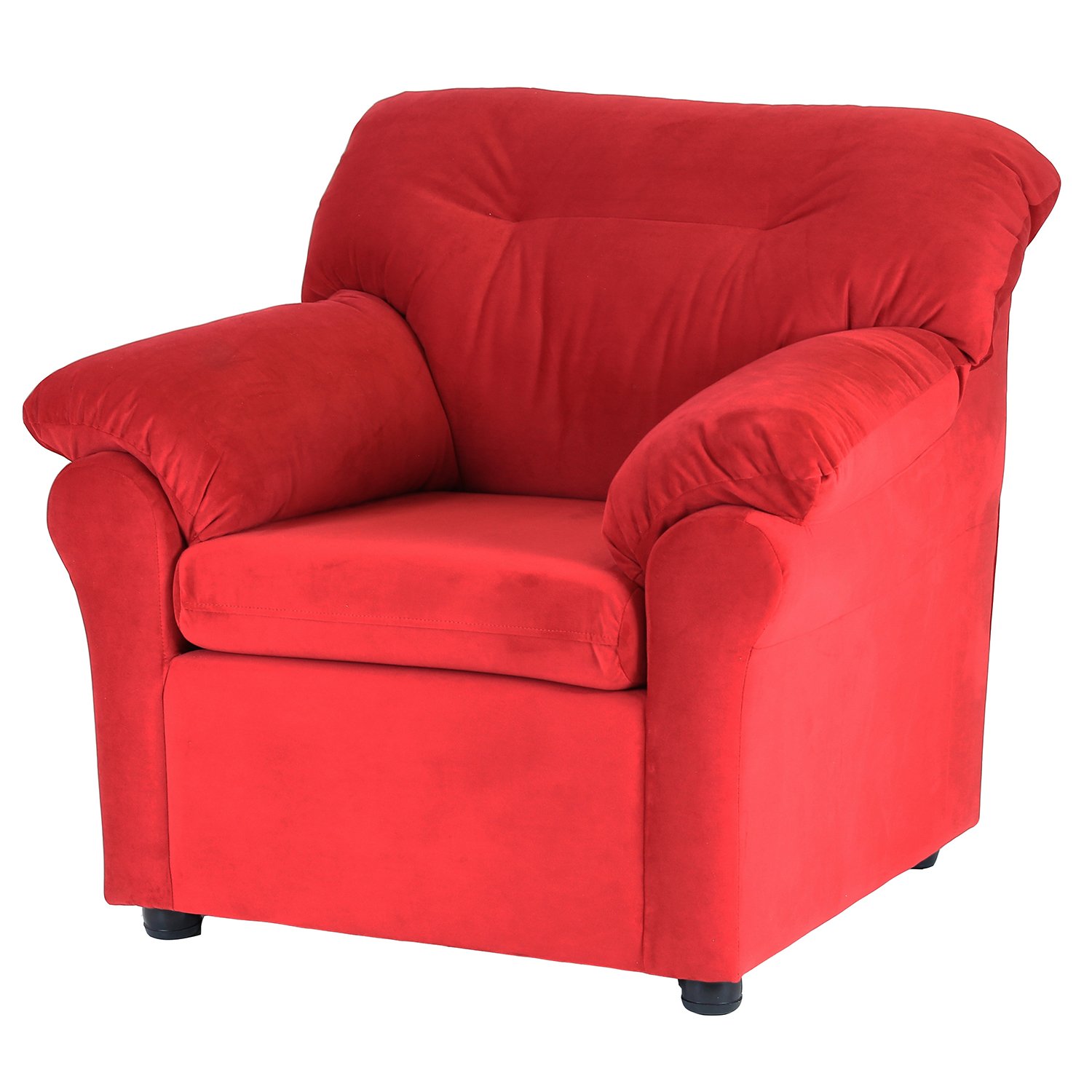 JUEGO LIVING MUEBLES AMÉRICA 311 TELA ROJO - 3