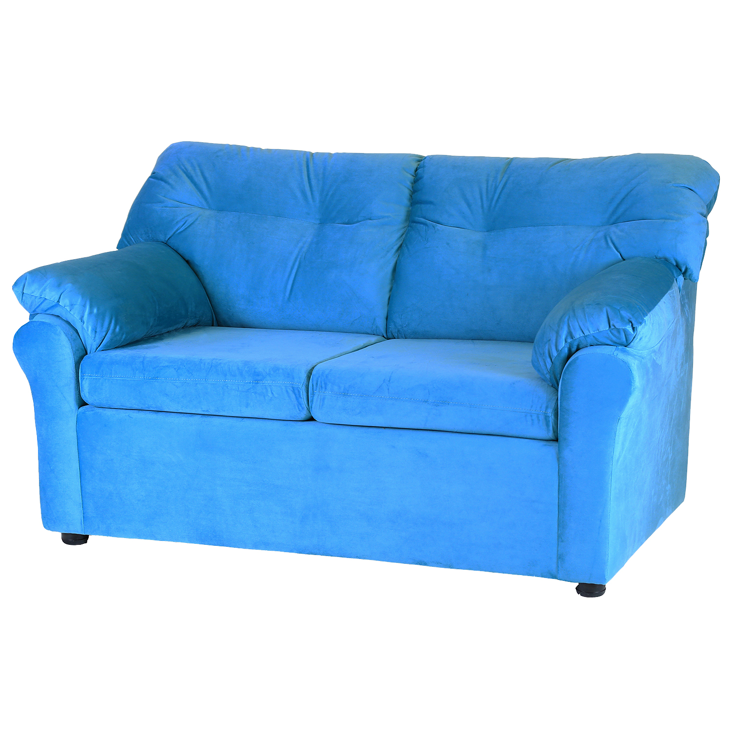 JUEGO LIVING MUEBLES AMÉRICA 211 TELA TURQUESA - 2