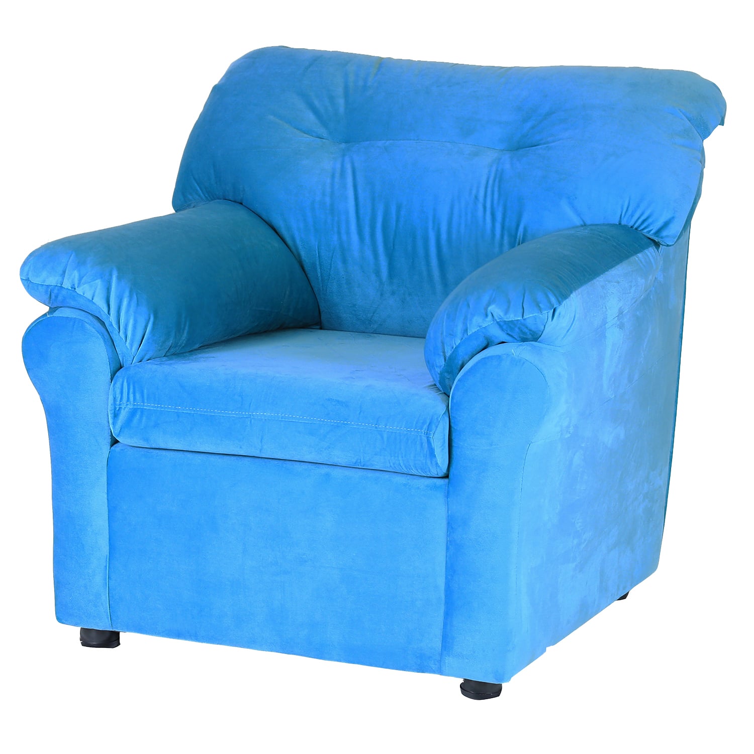 JUEGO LIVING MUEBLES AMÉRICA 211 TELA TURQUESA - 3