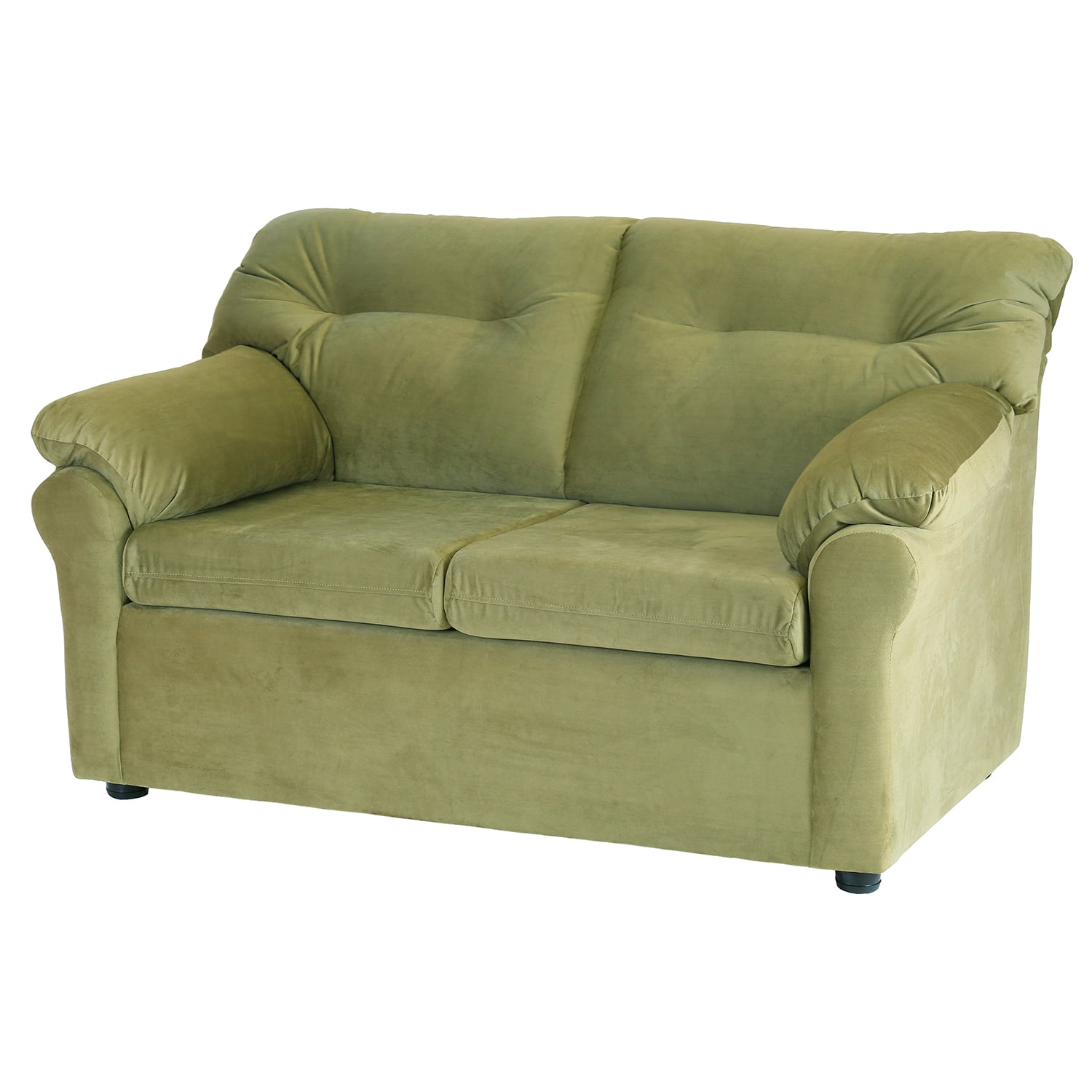 JUEGO LIVING MUEBLES AMÉRICA 211 TELA VERDE MUSGO - 2