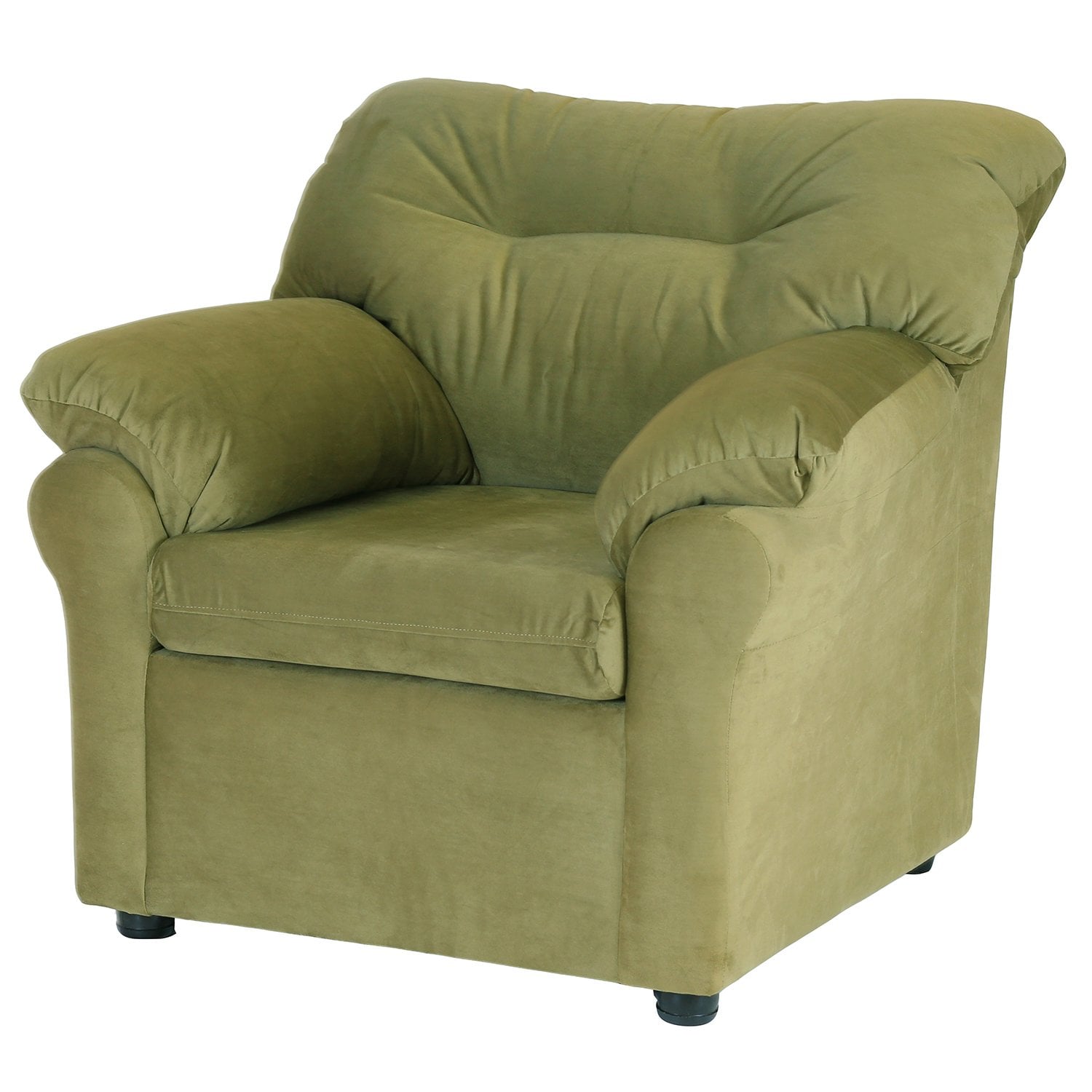 JUEGO LIVING MUEBLES AMÉRICA 211 TELA VERDE MUSGO - 3