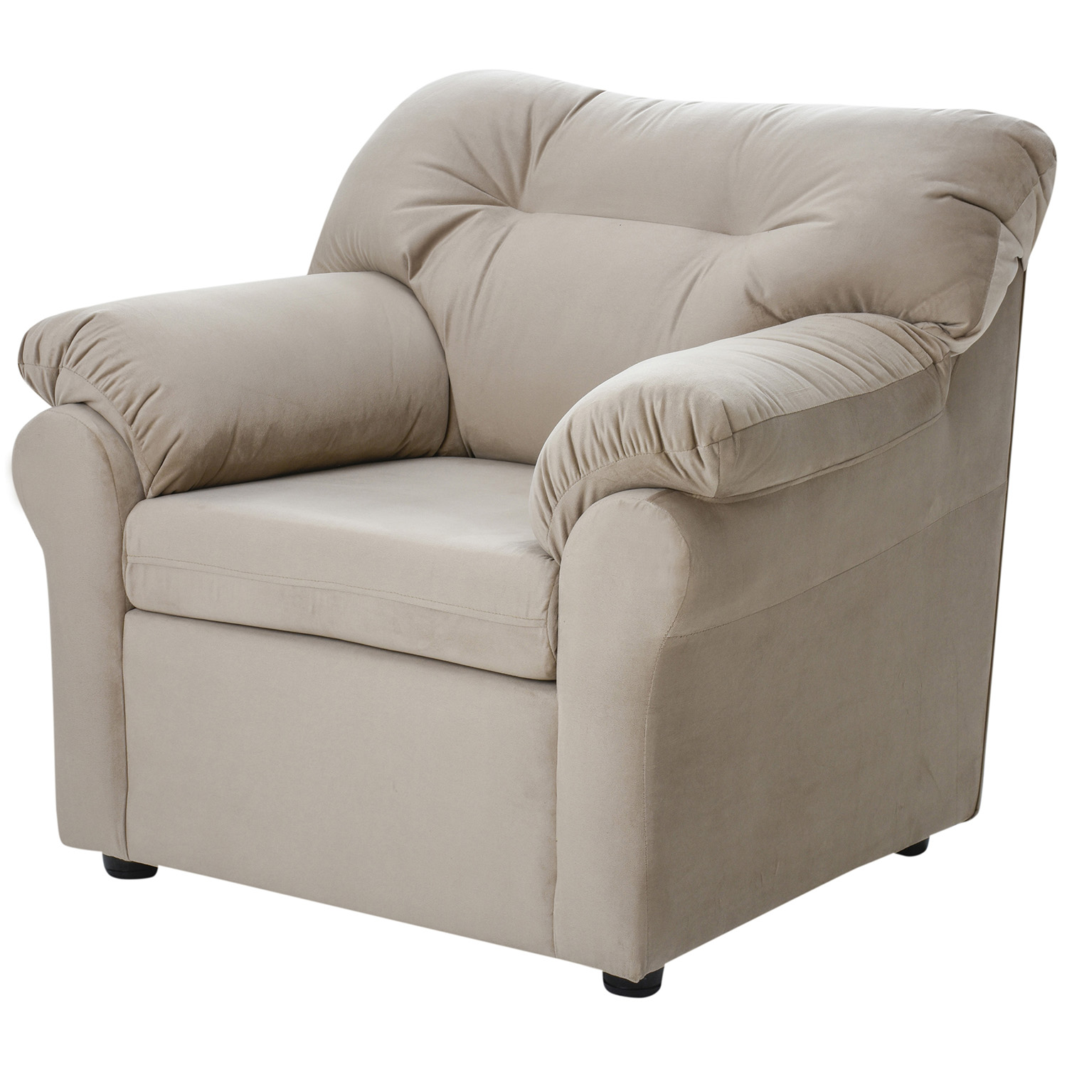 JUEGO LIVING MUEBLES AMÉRICA 321 TELA BEIGE - 4