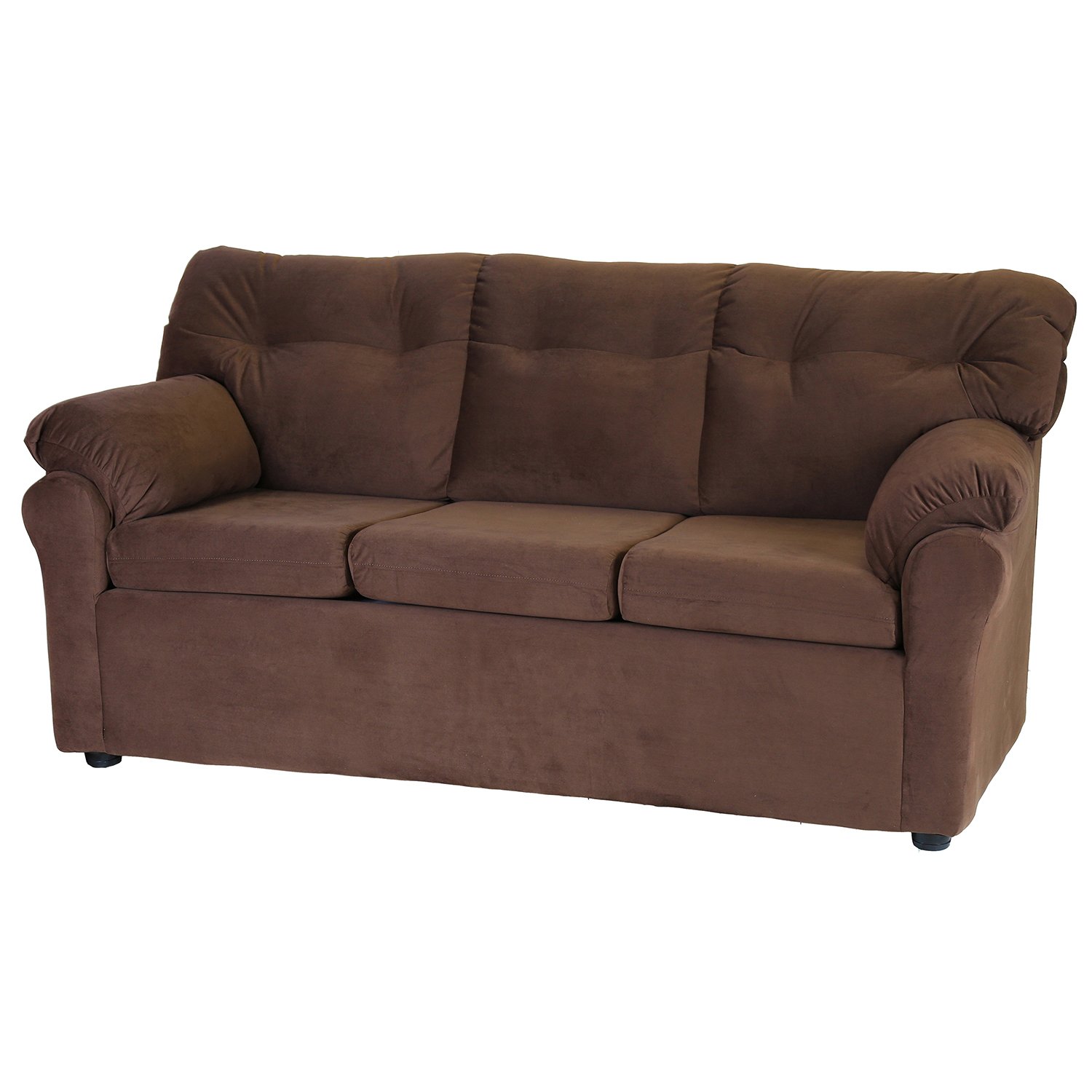 JUEGO LIVING MUEBLES AMÉRICA 321 TELA CHOCOLATE - 2