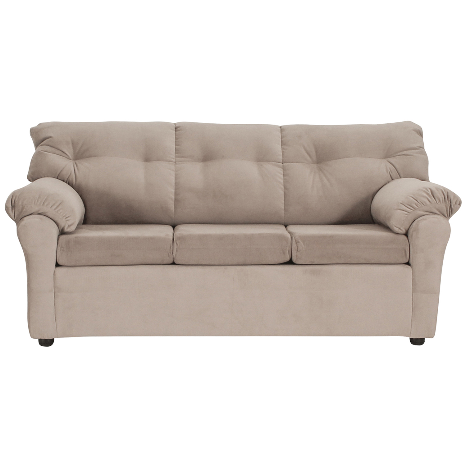 SOFÁ MUEBLES AMÉRICA 3 CUERPOS FELPA BEIGE - 1