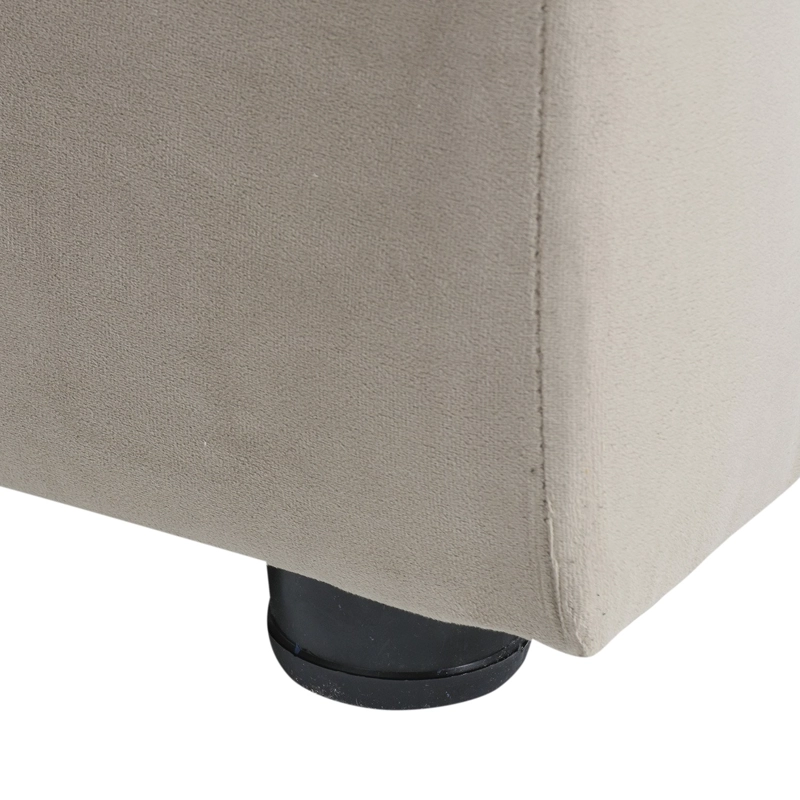SOFÁ MUEBLES AMÉRICA 3 CUERPOS FELPA BEIGE - 3