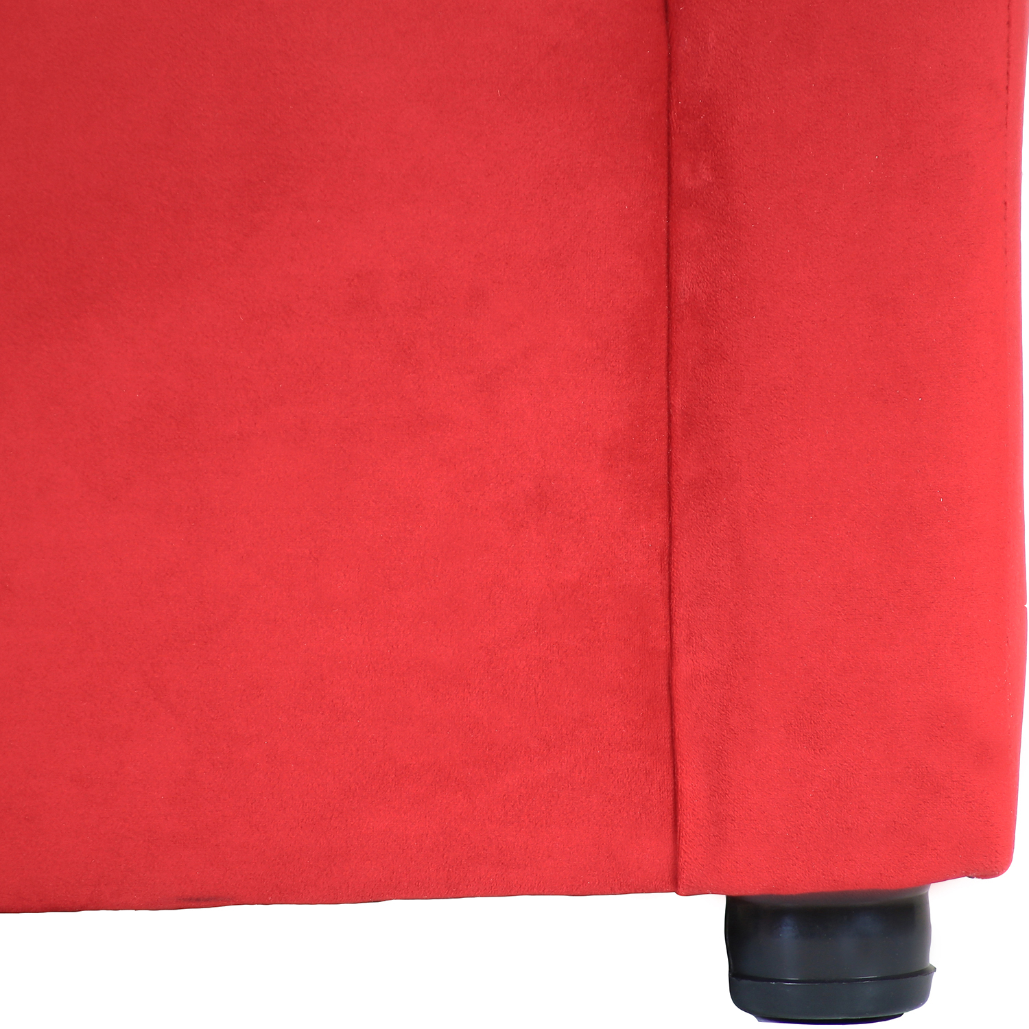 SOFÁ MUEBLES AMÉRICA 3 CUERPOS FELPA ROJO - 3