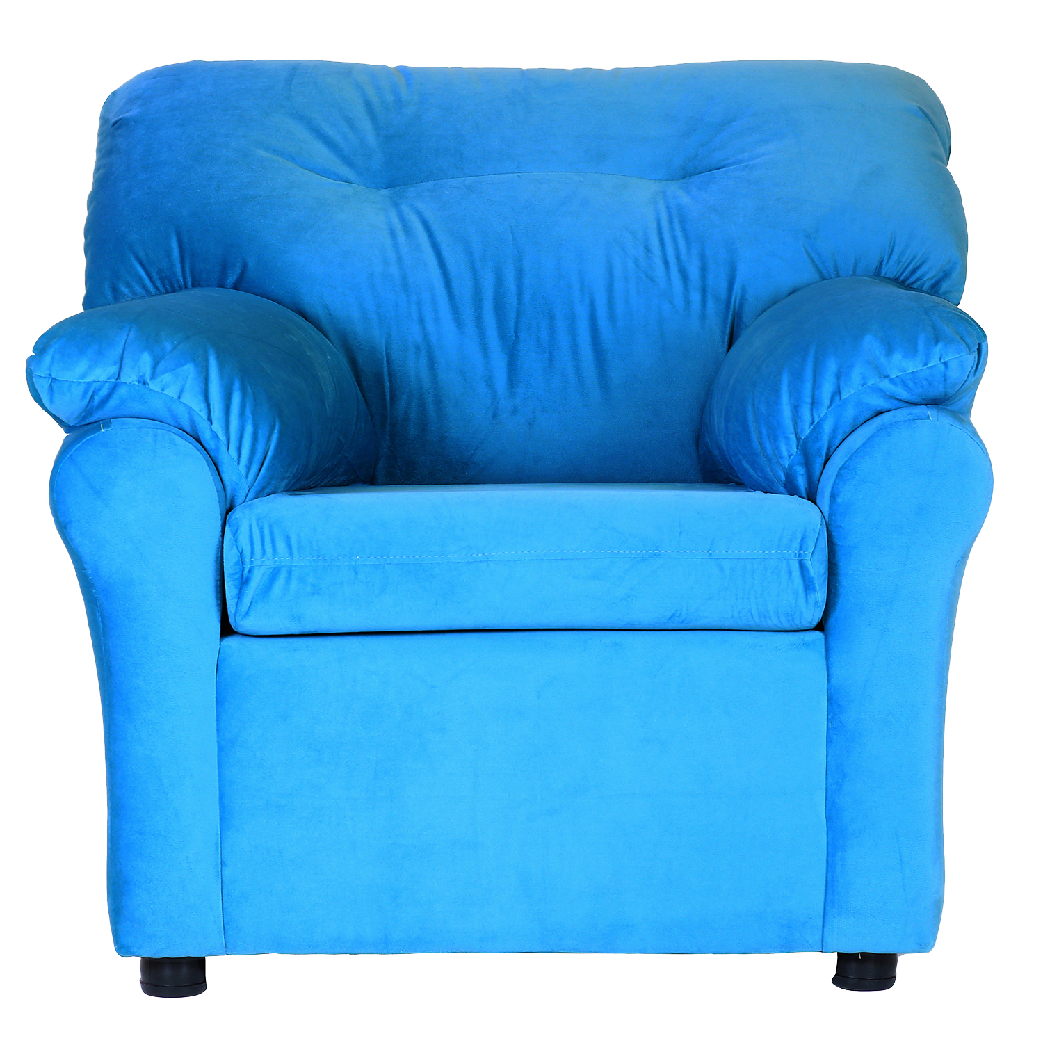 SOFÁ MUEBLES AMÉRICA 1 CUERPO FELPA TURQUESA - 1
