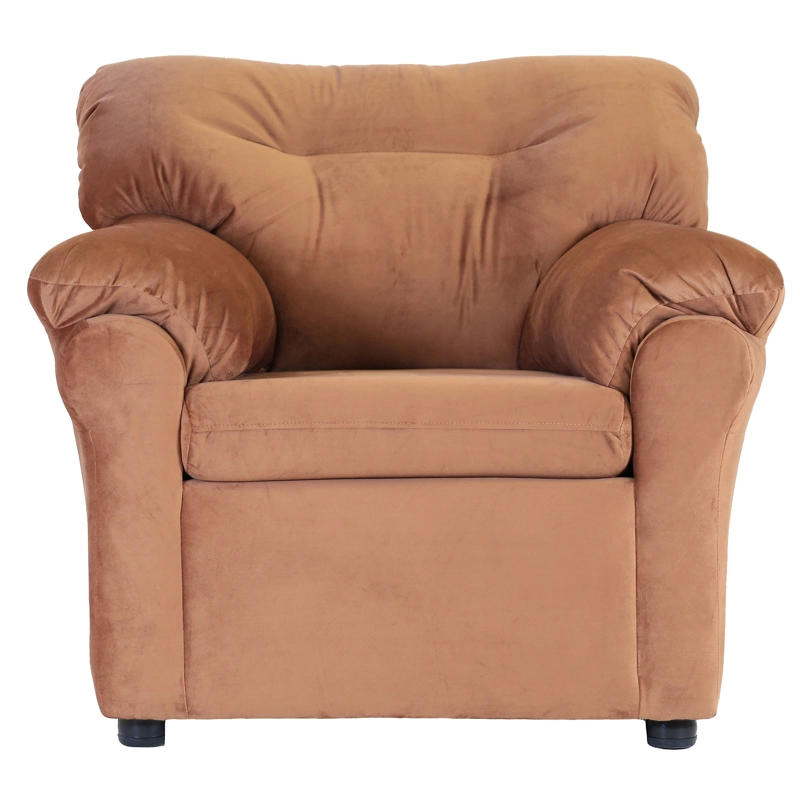 SOFÁ MUEBLES AMÉRICA 1 CUERPO FELPA TOSTADO - 1