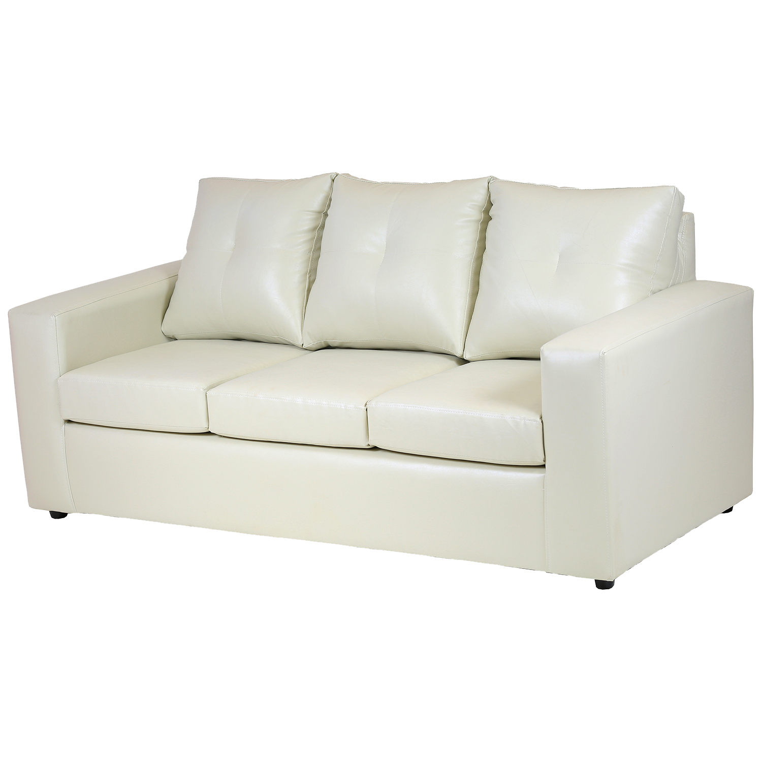 SOFÁ MUEBLES AMÉRICA EMILIA 3 CUERPOS FELPA BEIGE - 2