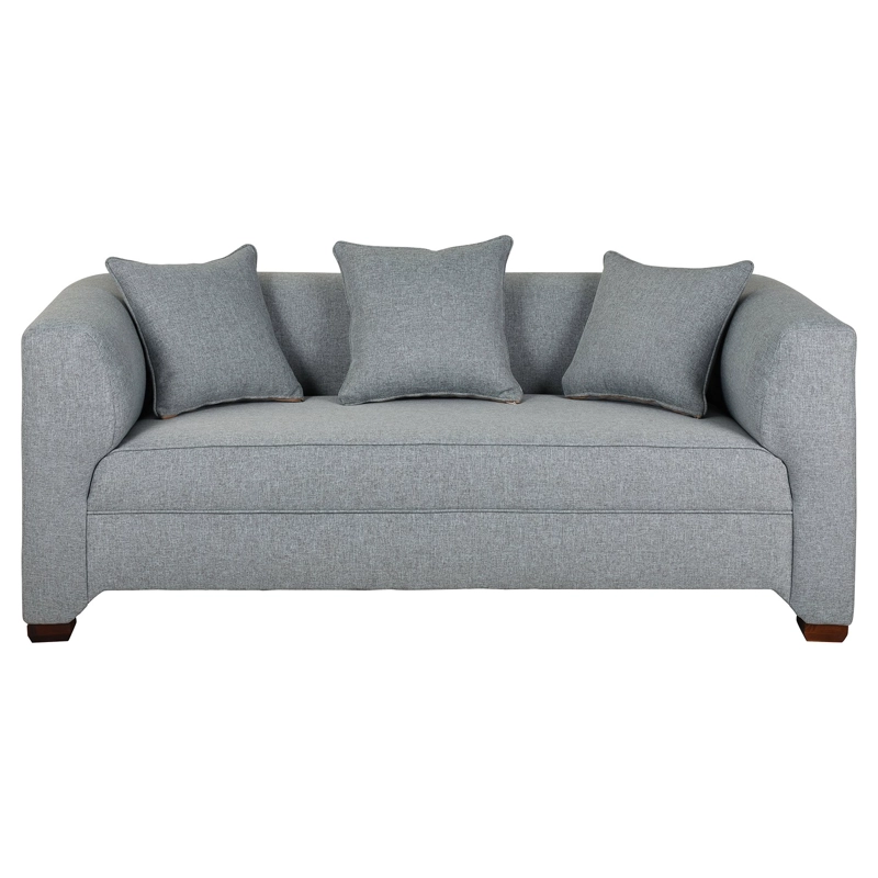 SOFÁ MUEBLES AMÉRICA METROPOLITAN 3 CUERPOS LINO GRIS - 1