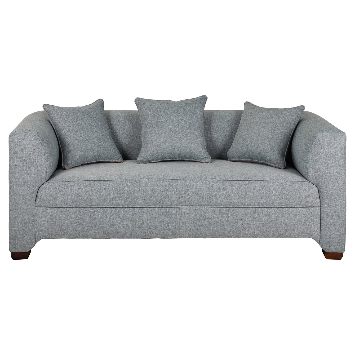 SOFÁ MUEBLES AMÉRICA METROPOLITAN 3 CUERPOS LINO GRIS - 1
