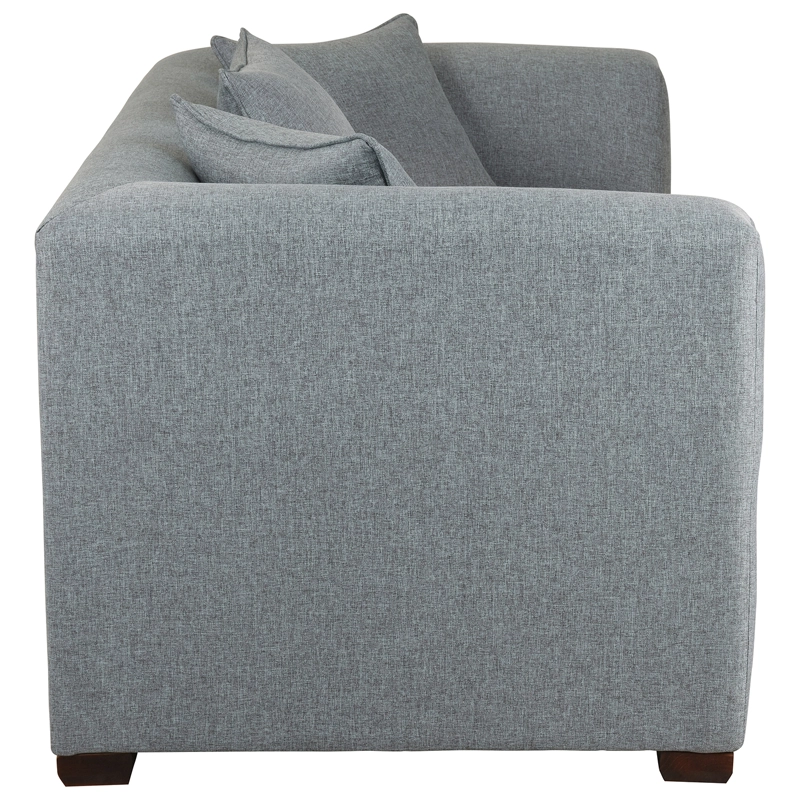 SOFÁ MUEBLES AMÉRICA METROPOLITAN 3 CUERPOS LINO GRIS - 3