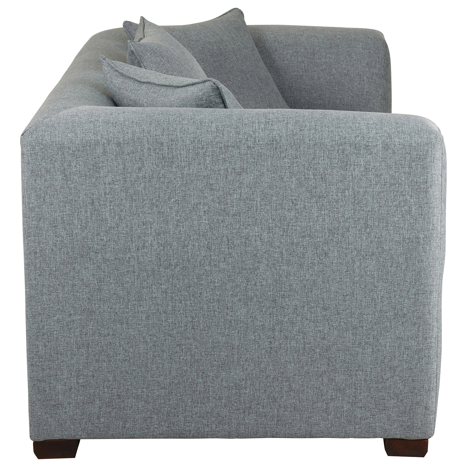 SOFÁ MUEBLES AMÉRICA METROPOLITAN 3 CUERPOS LINO GRIS - 3