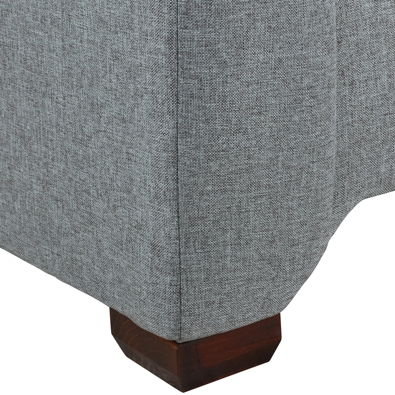 SOFÁ MUEBLES AMÉRICA METROPOLITAN 3 CUERPOS LINO GRIS - 4