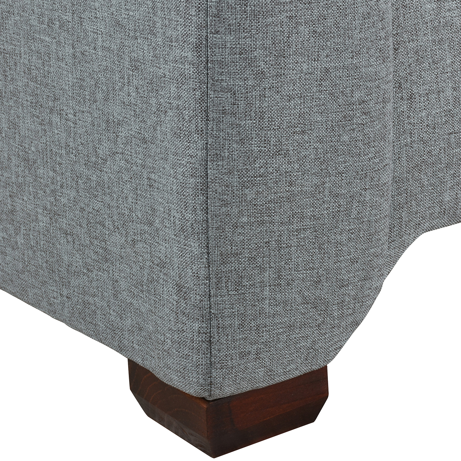 SOFÁ MUEBLES AMÉRICA METROPOLITAN 3 CUERPOS LINO GRIS - 4
