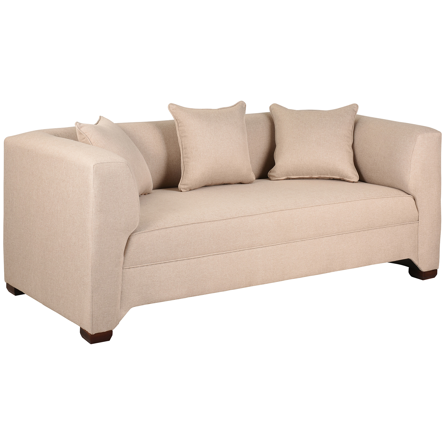 SOFÁ MUEBLES AMÉRICA METROPOLITAN 3 CUERPOS LINO BEIGE - 2
