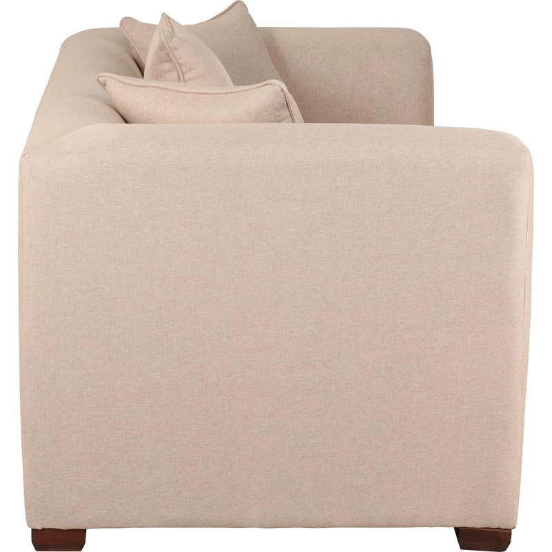 SOFÁ MUEBLES AMÉRICA METROPOLITAN 3 CUERPOS LINO BEIGE - 3