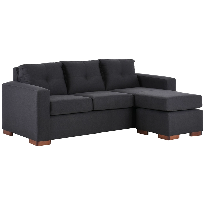 SECCIONAL MUEBLES AMÉRICA MAGIC 4 CUERPOS LINO MARENGO MULTIPOSICIONES - 2