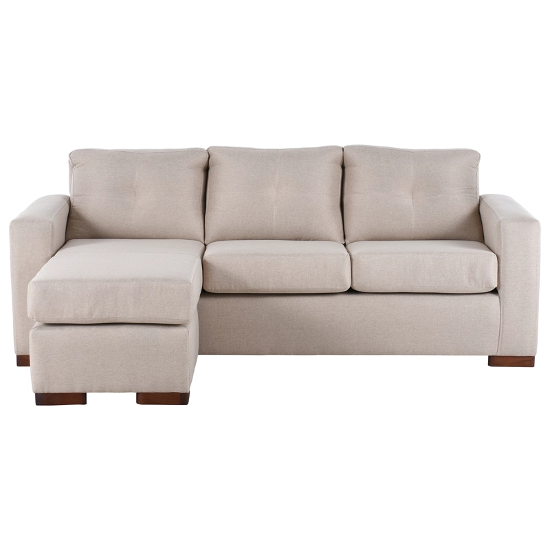 SECCIONAL MUEBLES AMÉRICA MAGIC LIBRE DISPOSICIÓN 4 CUERPOS LINO BEIGE MULTIPOSICIONES - 1