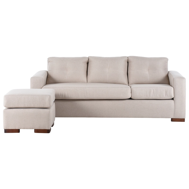 SECCIONAL MUEBLES AMÉRICA MAGIC LIBRE DISPOSICIÓN 4 CUERPOS LINO BEIGE MULTIPOSICIONES - 4