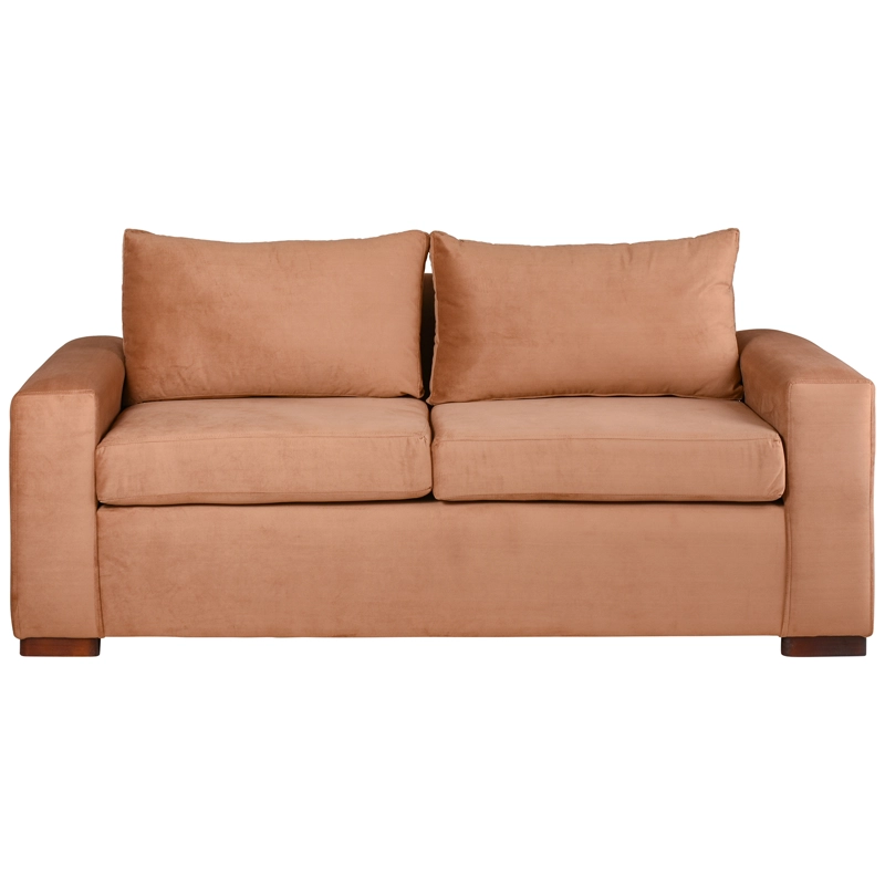 SOFÁ MUEBLES AMÉRICA NEO 3 CUERPOS FELPA TOSTADO - 1