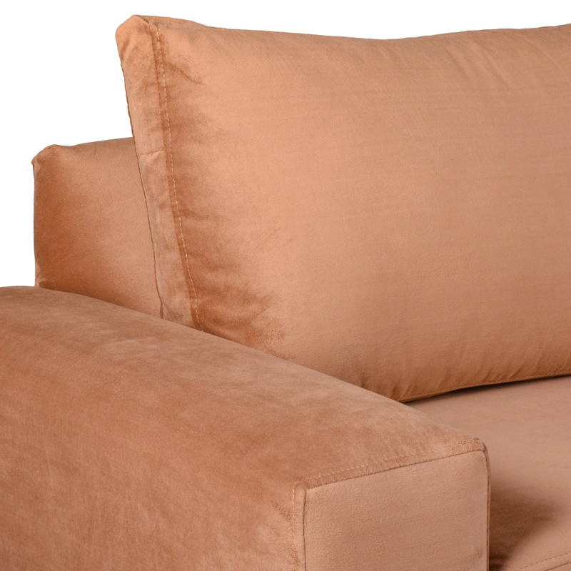 SOFÁ MUEBLES AMÉRICA NEO 3 CUERPOS FELPA TOSTADO - 3