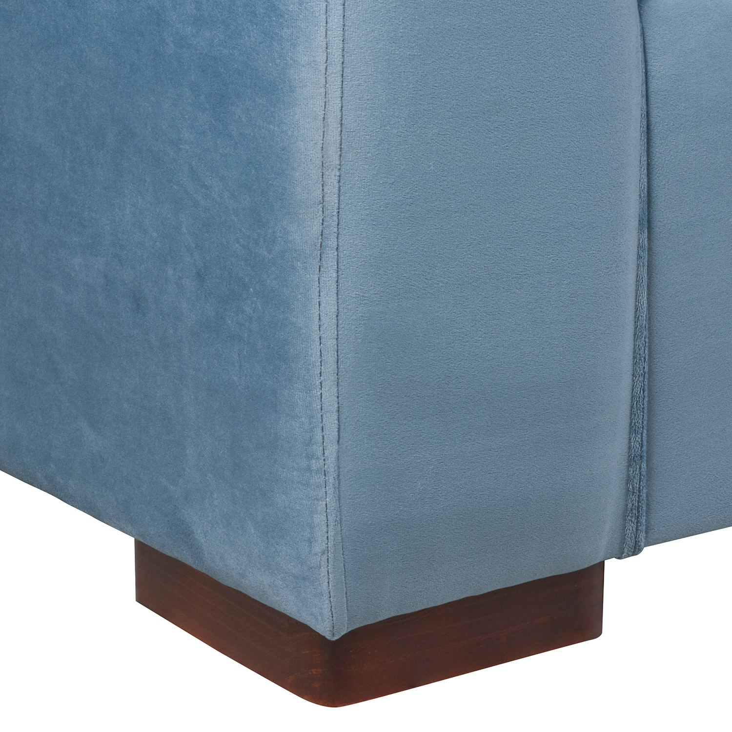 SOFÁ MUEBLES AMÉRICA NEO 3 CUERPOS FELPA AZUL PETROLEO - 4