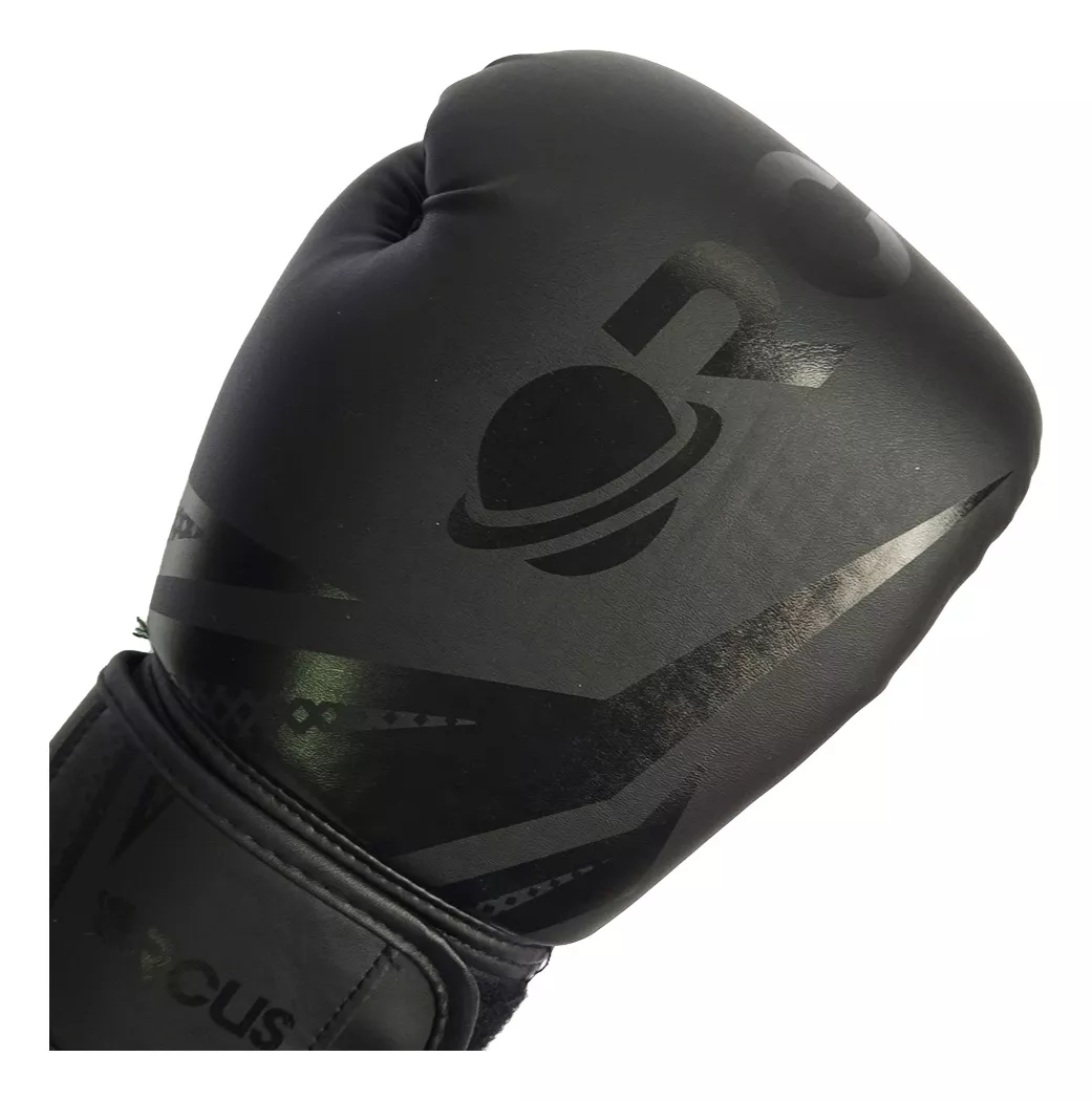 GUANTES DE BOXEO MUAY THAY CUERO PU ORCUS BLACK 10 A 14 OZ - 2