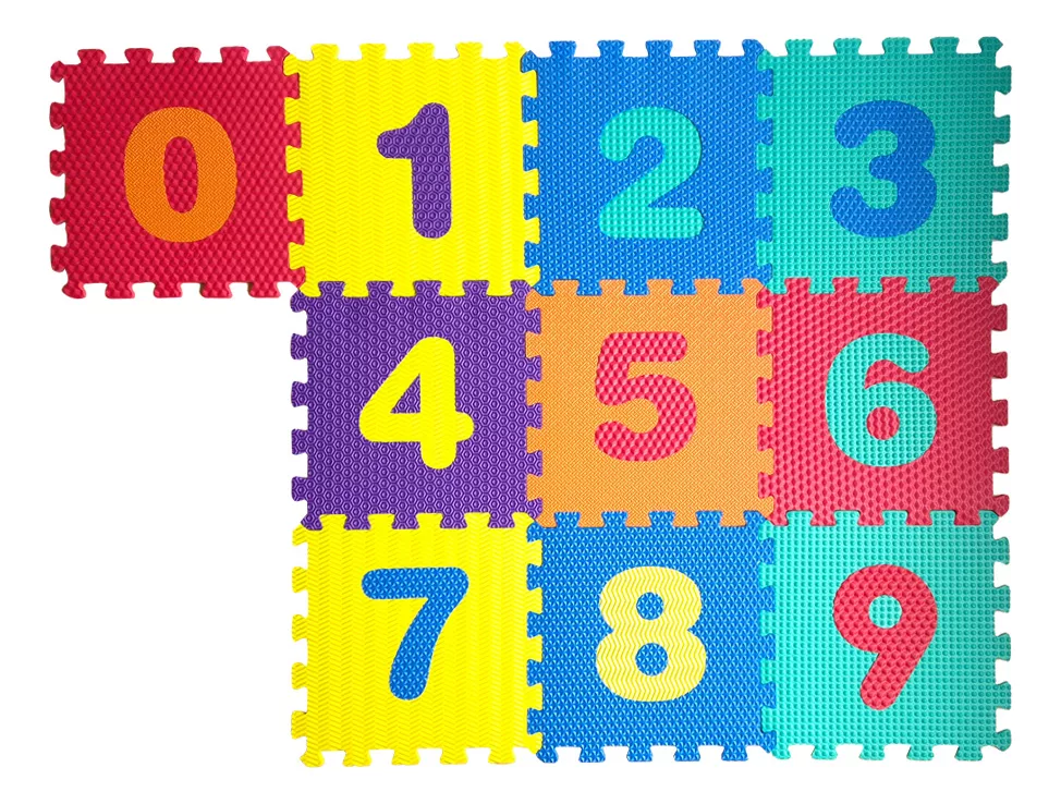 ALFOMBRA GOMA EVA SET 10 CUADROS DE 30X30 BEBES Y NIÑOS IMPO - 3