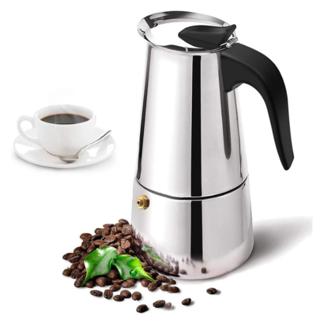 CAFETERA ITALIANA ESPRESSO 6 TAZAS 300ML ACERO INOXIDABLE - 2