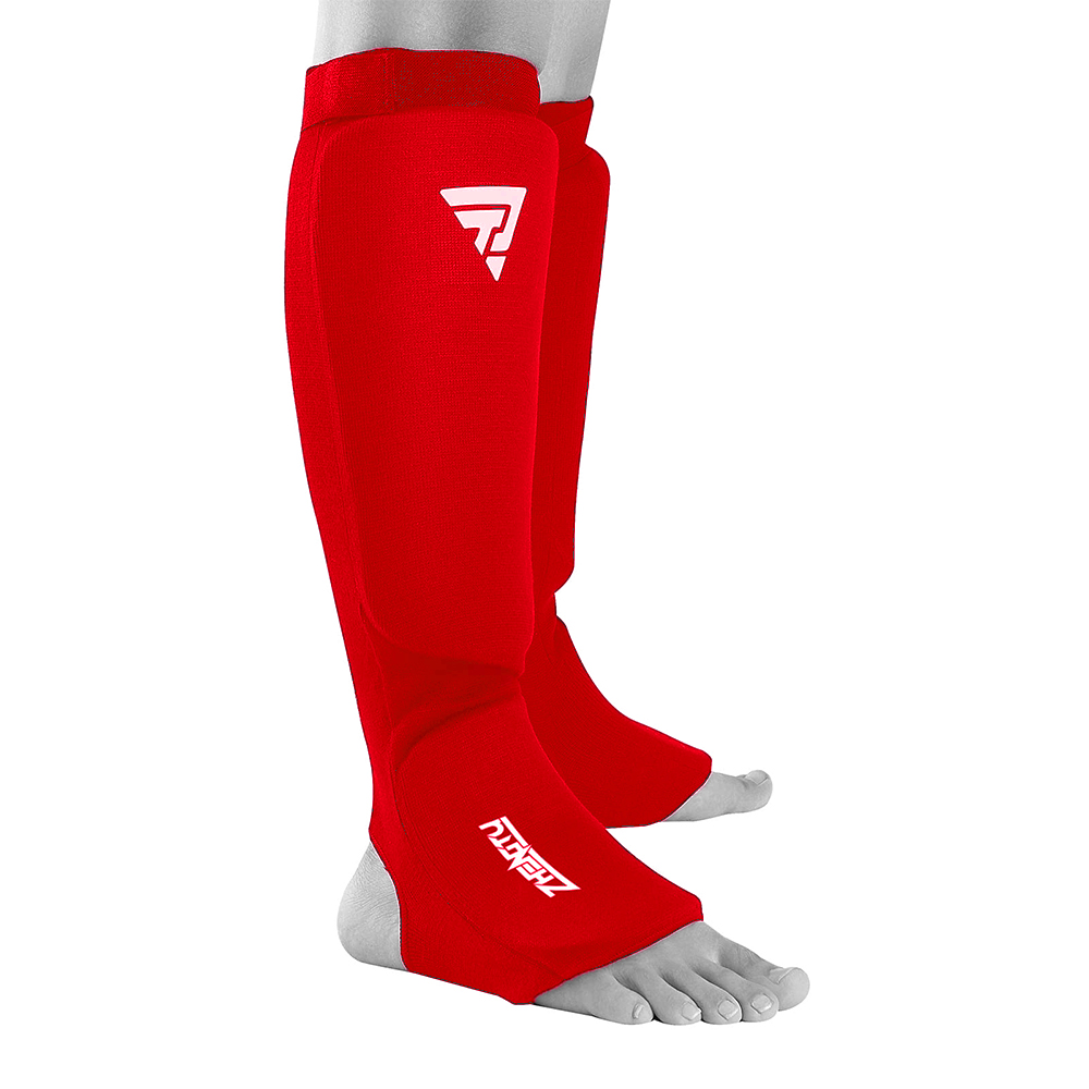 CANILLERA GEL IMPACT EN COLOR ROJO PARA ARTES MARCIALES - 2