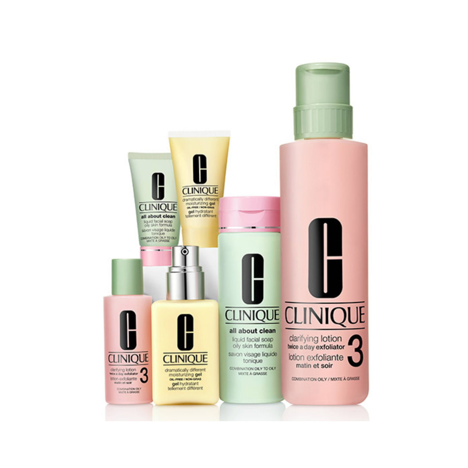 SET CLINIQUE RUTINA 3 PASOS: PIEL MIXTA A GRASA - 1