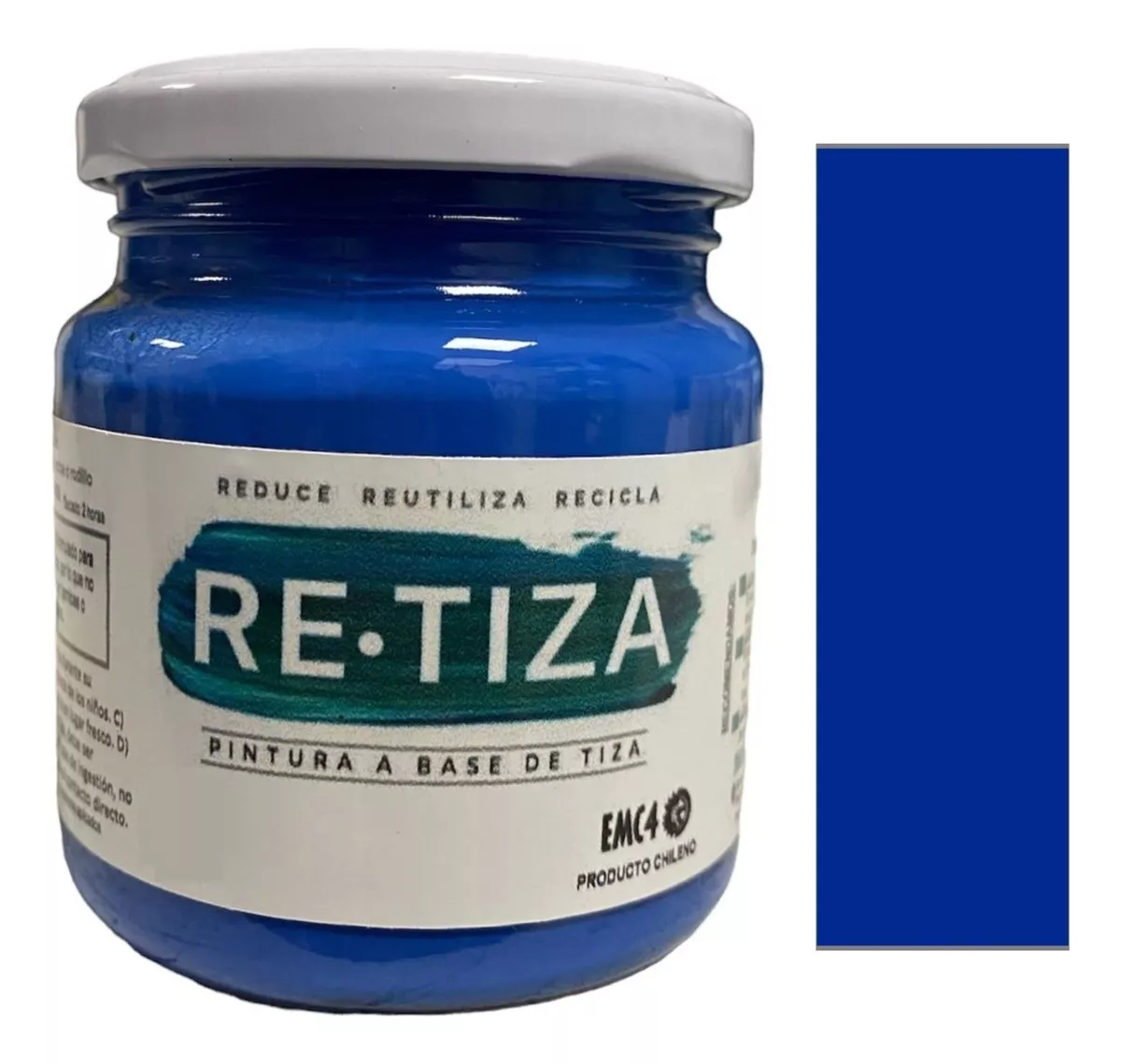 AZUL REY 250 GRS. PINTURA TIZA AL AGUA DECORATIVA - 1