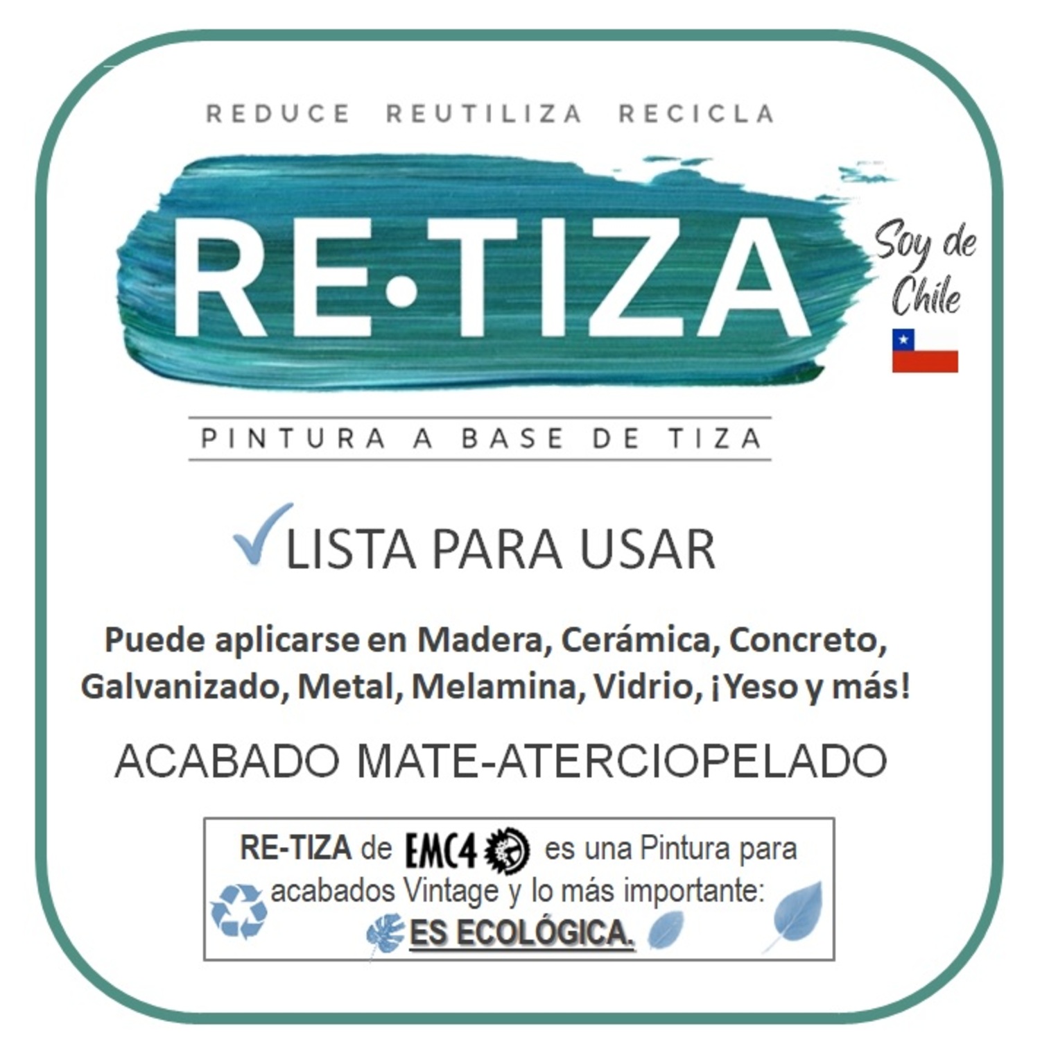 ROSA PASTEL-ROSADO 250 GRS. PINTURA TIZA AL AGUA DECORATIVA - 5