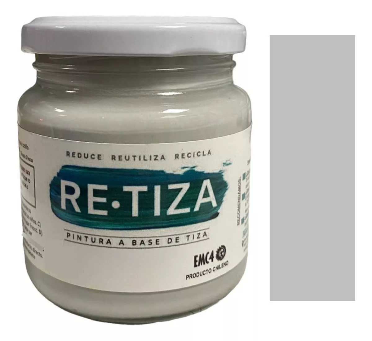 GRIS CLARO 250 GRS. PINTURA TIZA AL AGUA DECORATIVA - 1