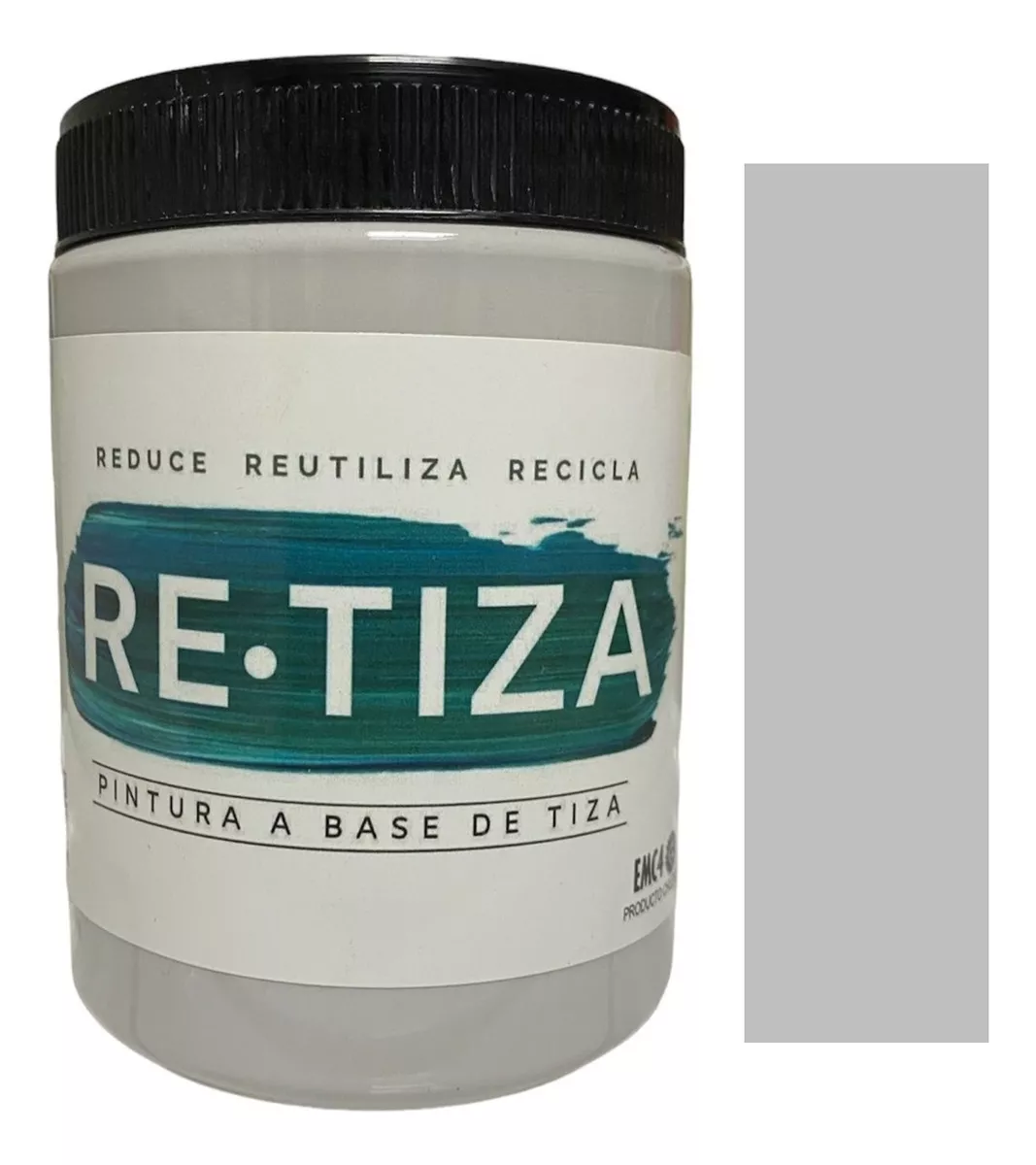 GRIS CLARO 1 KILO. PINTURA TIZA AL AGUA DECORATIVA - 1