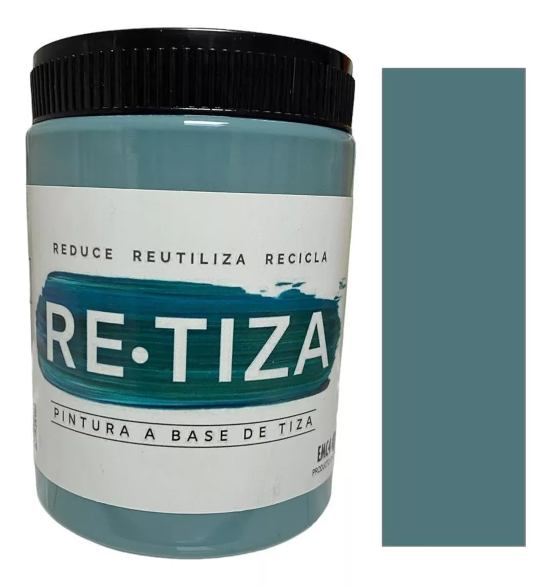 TURQUESA 1 KILO. PINTURA TIZA AL AGUA DECORATIVA MATE - 1