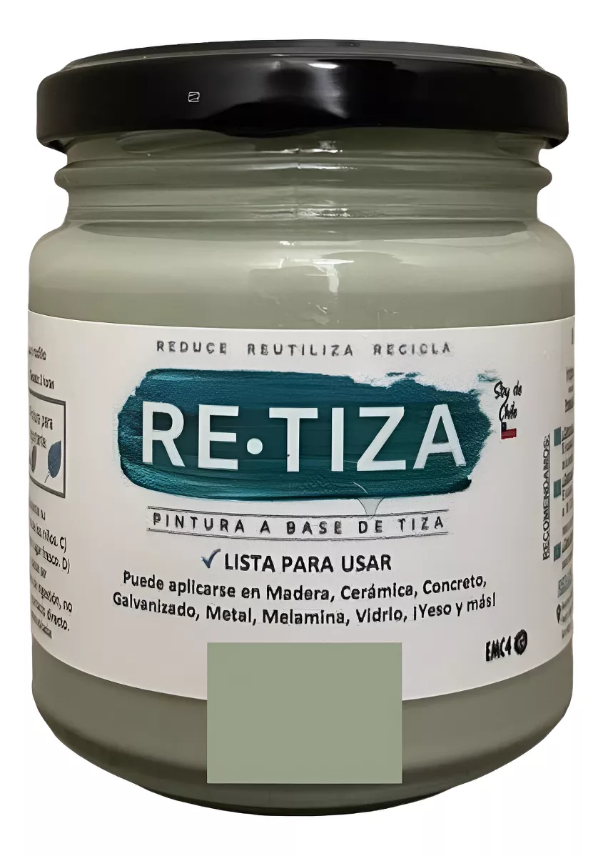VERDE PISTACHO-OLIVA 250 GRS. PINTURA TIZA VINTAGE - 1