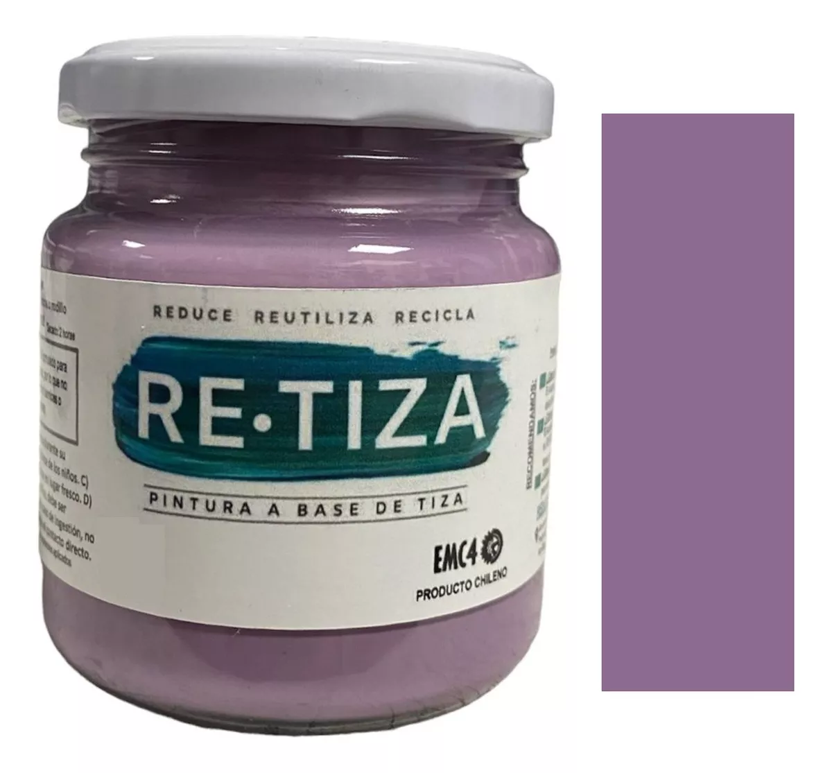 MORADO 250 GRS. PINTURA TIZA AL AGUA DECORATIVA MATE - 1
