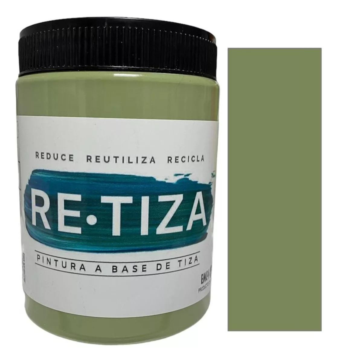 TE VERDE 1 KILO . PINTURA TIZA AL AGUA DECORATIVA MATE - 1