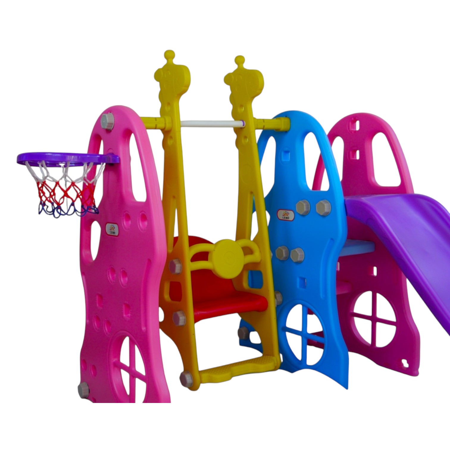 RESBALIN LZSC301 3 EN 1 OUTDOOR COLUMPIO + + ARO BASQUETBOL MULTICOLOR - 5